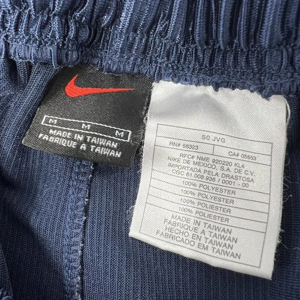 Vintage Nike Basketball‎ Dazzle Shorts Men's Medium Navy Pockets Activewear Y2K